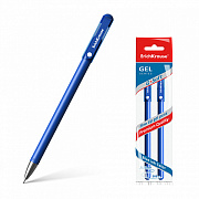 Ручка гелевая ErichKrause® G-Soft, СИНЯЯ (в пакете по 2 шт.)