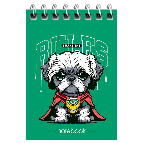 Блокнот А7, 40 листов на гребне, BG "Забавные питомцы", мягкая обложка мелованный картон, 60 г/кв.м