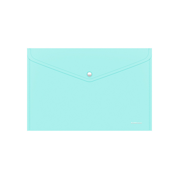 Папка-конверт на кнопке пластиковая ErichKrause® Diagonal Pastel, A4, непрозрачный, ассорти (в пакете по 24 шт.)