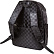 Рюкзак "deVENTE. TOTAL BLACK" подростковый 44x31x20 см (19 л) 650 г, текстильный  жаккардовой клеткой, уплотненная спинка