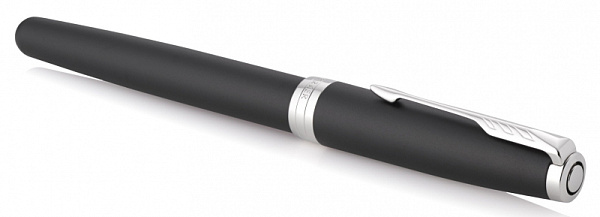 Ручка-роллер "Parker Sonnet Core T529  Matte Black CT F чернила черн. подар.кор.