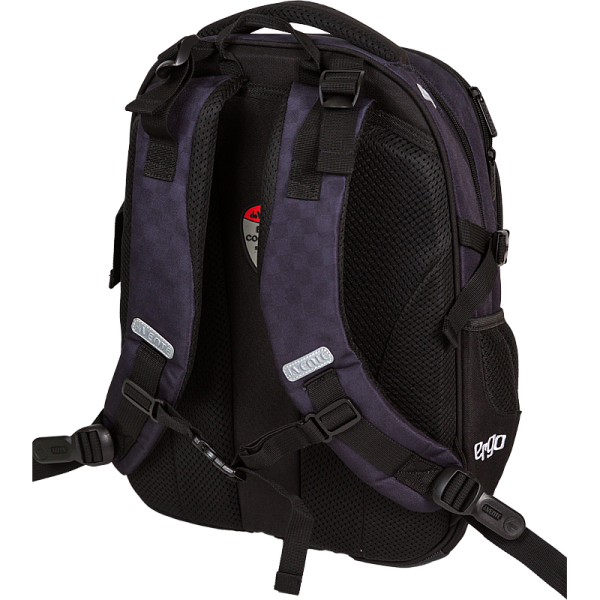 Рюкзак "deVENTE. Ergo. Super Spy" школьный 39x28x20 см (18 л) 600 г, 2 отделения на молнии, одно с уплотненным отделением для ноутбука до 15 дюймов и книг и карманом для учебников, второе с органайзером и карабином для ключей, передний карман на молн