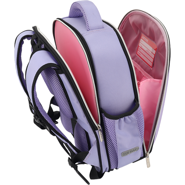 Рюкзак "deVENTE. Junior. Amai Menoko" школьный жесткий 35x27x13 см (14 л) вес 800 г, плотный износостойкий полиэстер с водоотталкивающей пропиткой, 2 отделения (одно отделение на молнии с разделителями для учебников и органайзером, другое отделение н