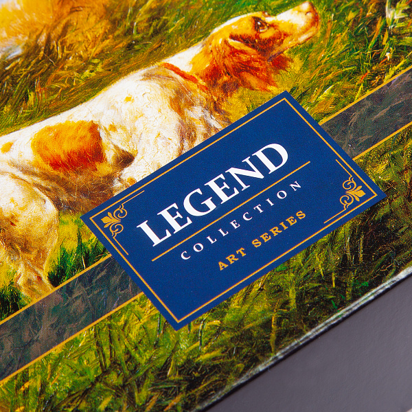 Пазлы 500 эл. А2ф 480х330мм LEGEND ART Series "Два спаниеля" в подарочн. коробочке + Постер "Premium"