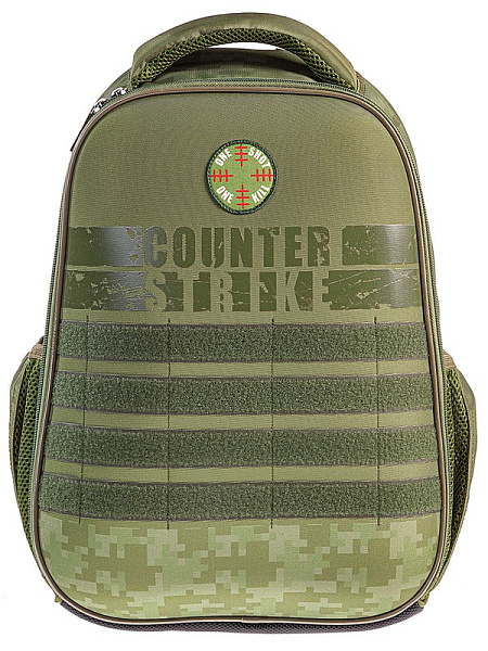 Рюкзак Hatber ERGONOMIC light-Military- 38х29х12,5см EVA материал светоотраж. 1 отделение 2 кармана и 1 потайной на спинке в комплекте с термосумкой