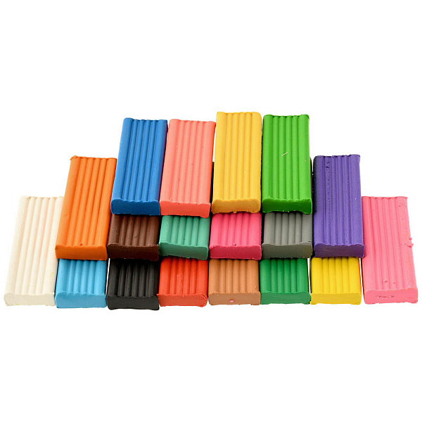 Пластилин мягкий (восковой) 18 цв. 270 гр.  "Каляка-Маляка" Для детского творчества, со стеком