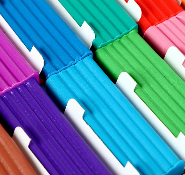 Пластилин 16 цв. классический "Цветик", 240г в карт.кор.