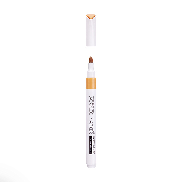 Маркер акриловый "SKETCH&ART" ЗОЛОТОЙ 