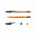 Ручка шариковая ErichKrause® R-301 ORANGE 0.7 Stick черная (22188)