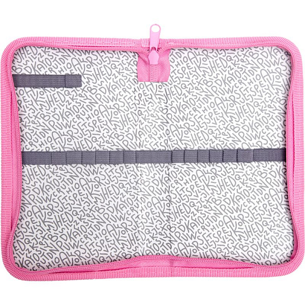 Пенал 1секц. д/дев. 205*120 "deVENTE. Corgi"  для 17 пр. на молнии прямоугольный,картон с фольгой