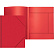 Папка на резинке А4 "Attomex" 450 мкм, фактура "песок" угловая резинка, 3 клапана, непрозрачная красная