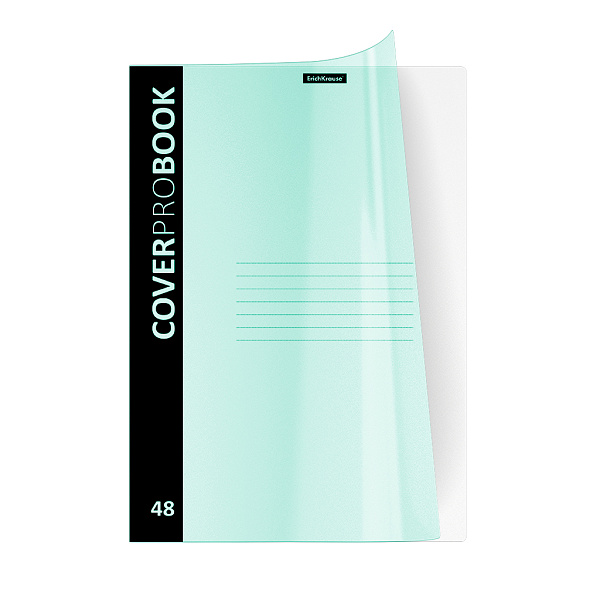 Тетрадь А4 48 л. кл. Пластиковая обложка ErichKrause CoverProBook Pastel, мятный,