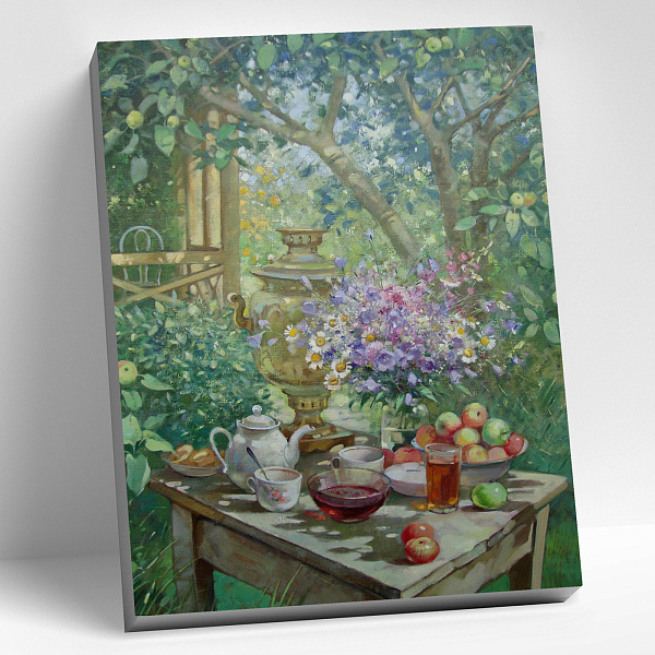 Картина по номерам 40*50 "ШТУЦ Е. НА ДАЧЕ" (24 цвета)