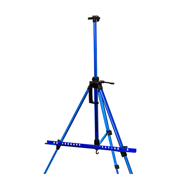 Мольберт напольный тренога 60*14*10 алюмин. Малевичъ, МЛ-03 синий, с чехлом