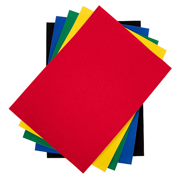 Цветная бумага  "Лео" "Играй" бархатная    A4   21 х  29.7 см  5 л.  5 цв.