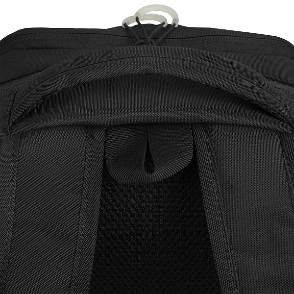 Рюкзак школьный с картхолдером на держателе (/1 черный - белый)