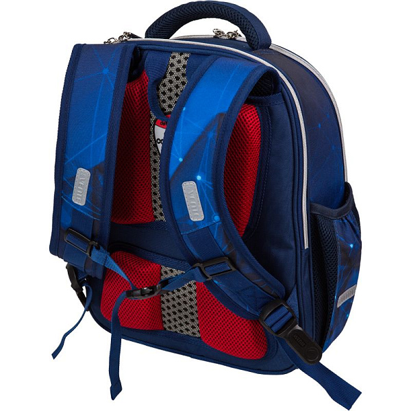 Рюкзак школьный "deVENTE. Junior. Hockey"жесткий 35x27x13 см (14 л) вес 800 г, 1 отд. на молнии , светоотражающие элементы, в комплекте с брелоком