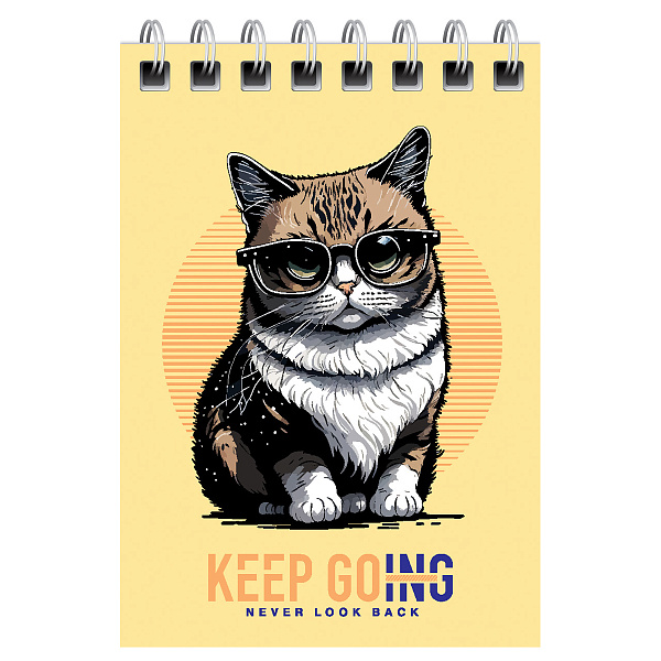 Блокнот А7, 40 листов на гребне, BG "Забавные питомцы", мягкая обложка мелованный картон, 60 г/кв.м