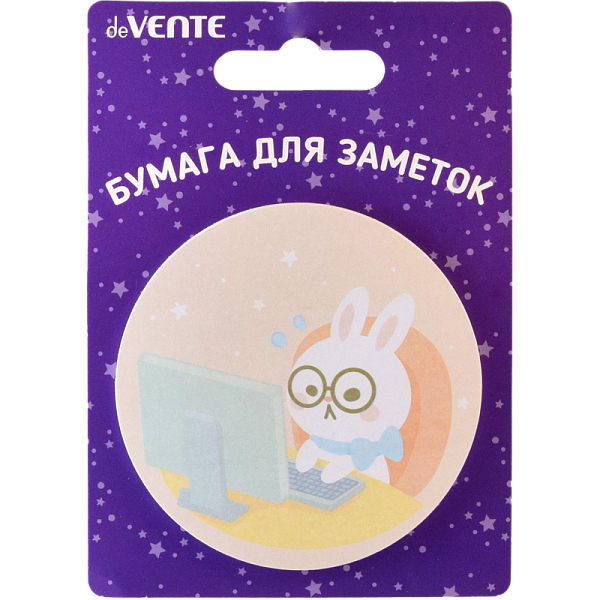 Бумага на л/п D-70 мм 30 л. "deVENTE. Animals work" офсет 80 г/м², печать 4+0, ассорти дизайнов, в картонном блистере и пластиковом пакете с европодвесом