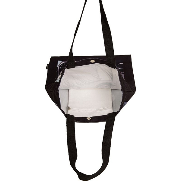 Сумка-шоппер "deVENTE. Tokyo Girls" 35х40 см, плотный полиэстер, 1 отделение на магнитной кнопке, 1 внутренний карман на молнии, с рисунком