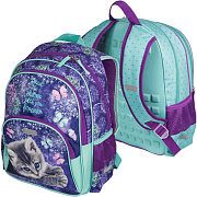 Рюкзак "Attomex. Basic. Cute Kitty" школьный 38x27x17 см (14 л) вес 550 г, 1 отделение на молнии, 2 
