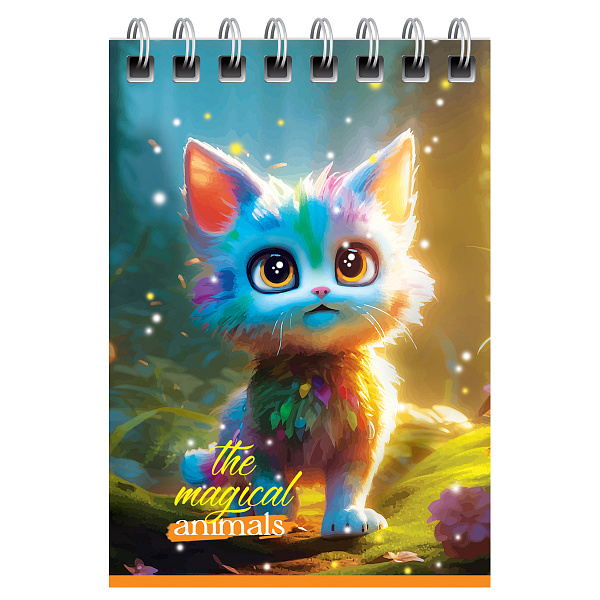 Блокнот А7, 40 листов на гребне, BG "Забавные питомцы", мягкая обложка мелованный картон, 60 г/кв.м