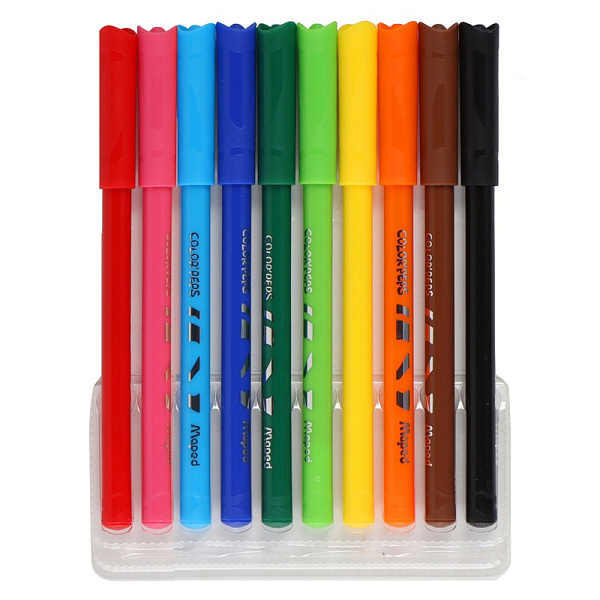 Фломастеры 10 цв. Maped COLOR'PEPS OCEAN с заблокир. пишущим узлом, суперсмываемые, подвес