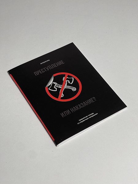 Тетрадь предметная 48 листов  "Фразочки"  Литература, со справочным материалом, обложка мелованный картон, блок офсет