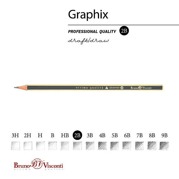 Карандаш ч/г "Graphix" HB 