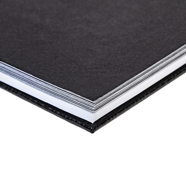 "Premium" Блокнот SketchBook 40л  (20л. белый офсет100г+ 20л.черный офсет160г) 240х240мм без линовки твердая подложка на гребне-Мир в твоих глазах-