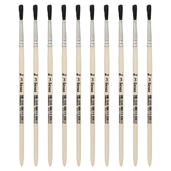 Кисть белка круглая № 3 Ученическая   Артком