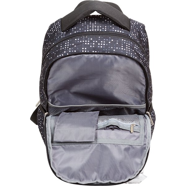 Рюкзак "deVENTE. Fit26. Bandits" школьный 39x26,5x15,5 см (18 л) 500 г, 2 отд. на молнии, одно с уплотненным отделением для ноутбука до 15 дюймов и книг и карманом для учебников, второе с органайзером, передний карман на молнии c карабином для ключей