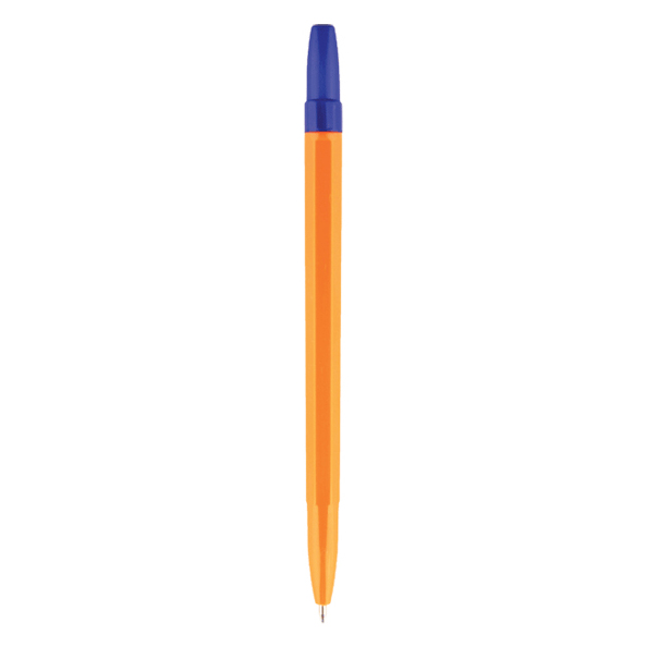 Ручка шариковая 0,7 мм "Attomex" желтый корпус, синяя