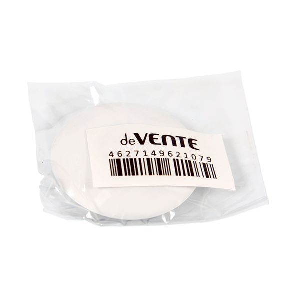 Ластик "deVENTE" синтетический каучук, круглый, белый, 40x40x12 мм, dust-free, с пласт. держателем