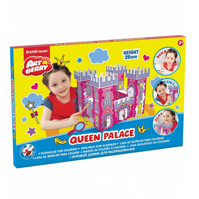 Игровой домик-крепость для раскрашивания "Artberry Queen Palace" карт. короб. (250*325*325 мм)