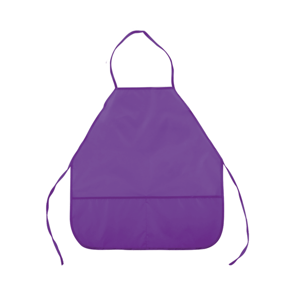 Фартук для труда 45*54 (M) 3 кармана "deVENTE" фиолетовый, водоотталк.ткань