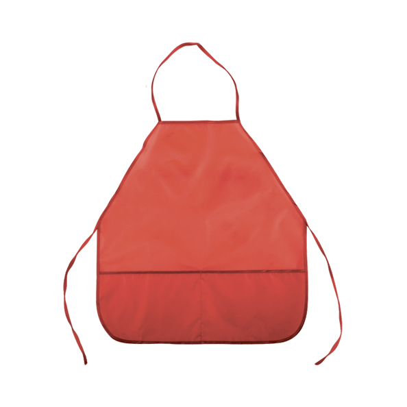 Фартук для труда 45*54 (M) 3 кармана "deVENTE" красный, водоотталк.ткань 