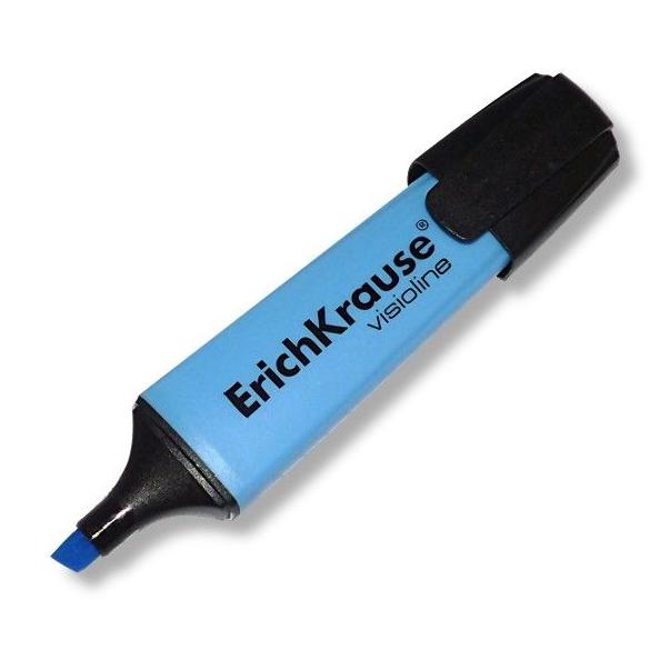 Маркер-текстовыделитель ErichKrause Visioline V-12 Neon голубой
