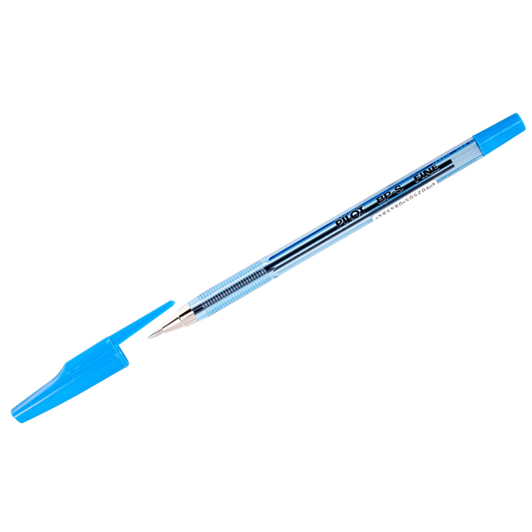 Ручка шариковая 0,7 мм Pilot, СИННЯЯ прозрачный  синий корпус 
