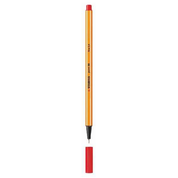 Ручка капиллярная Stabilo Point 88 красная