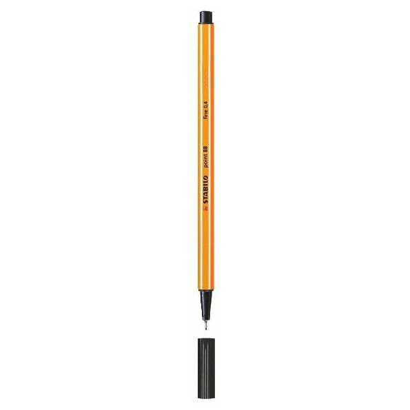 Ручка капиллярная Stabilo Point 88 черная