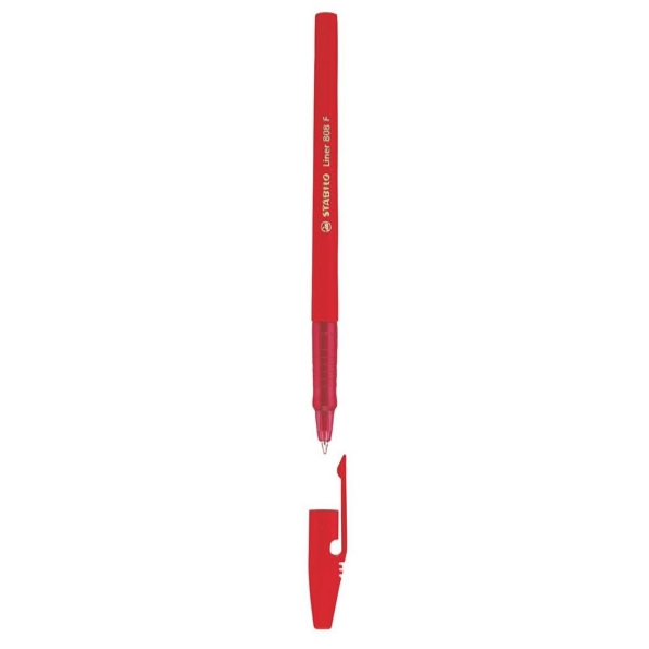 Ручка шариковая 0,5 мм Stabilo Excel, красная
