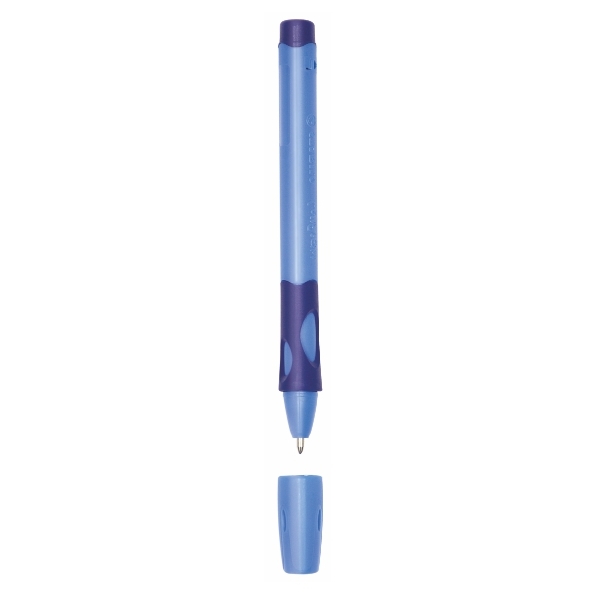 Ручка шариковая 0,5 мм Stabilo Left Right, СИНЯЯ, Д/ЛЕВШЕЙ F голубой корпус