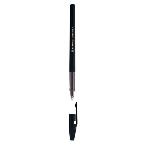 Ручка шариковая 0,5 мм "Stabilo Liner" черная