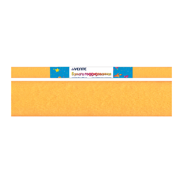 Бумага гофрированная (креповая) "deVENTE" 22 г/м2, 50x250 см в рулоне, оранжевая неоновая