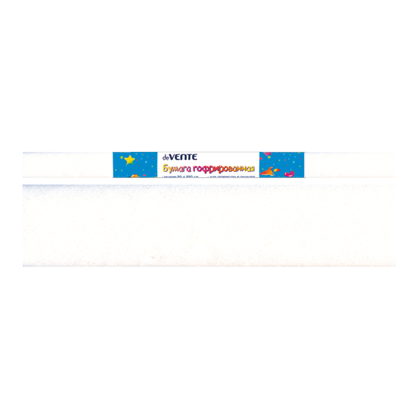 Бумага гофрированная (креповая) "deVENTE" 32 г/м², 50x250 см в рулоне, белая