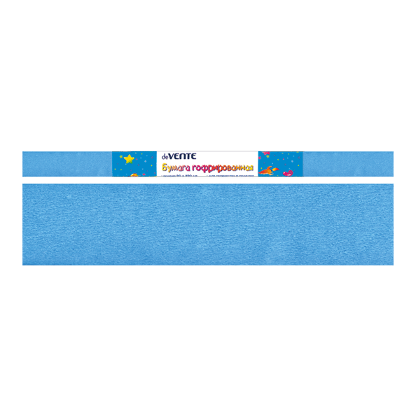 Бумага гофрированная (креповая) "deVENTE" 32 г/м², 50x250 см в рулоне, голубая