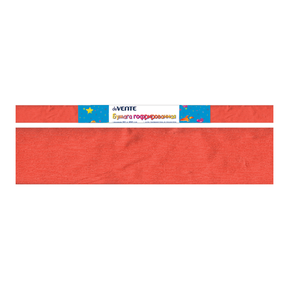 Бумага гофрированная (креповая) "deVENTE" 32 г/м², 50x250 см в рулоне, красно-оранжевая