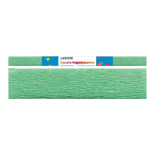Бумага гофрированная (креповая) "deVENTE" 32 г/м2, 50x250 см в рулоне, светло-зеленая