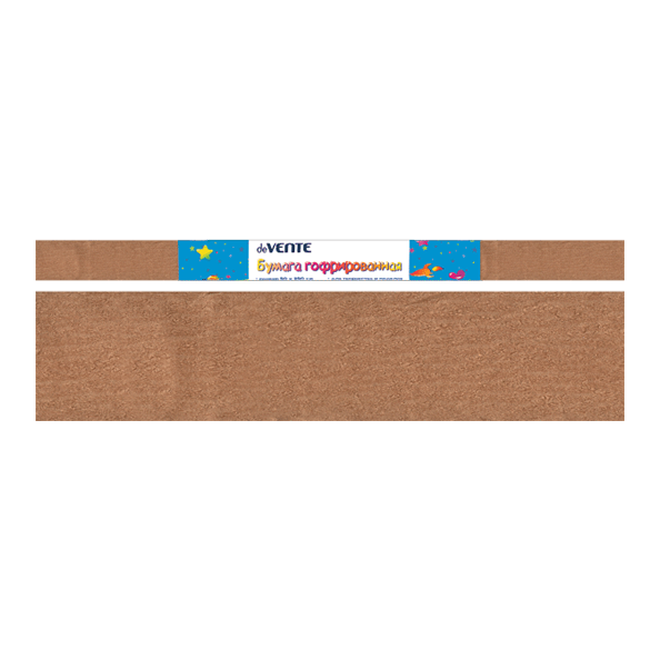 Бумага гофрированная (креповая) "deVENTE" 32 г/м2, 50x250 см в рулоне, светло-коричневая
